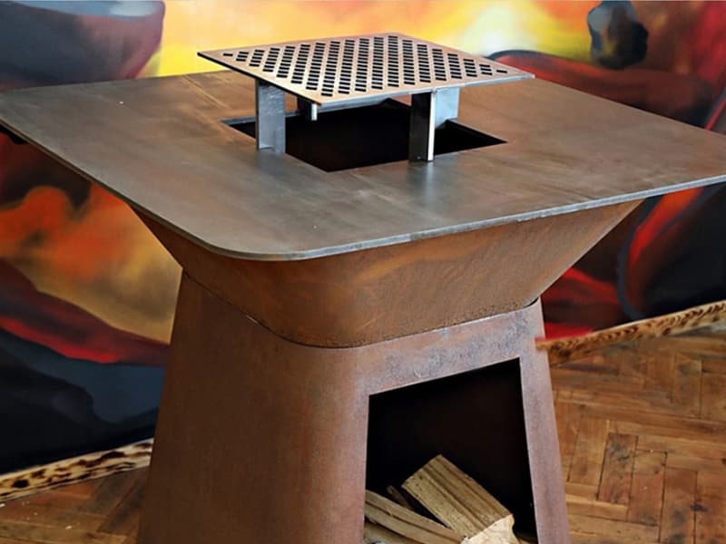 Corten Steel Charcoal Grill Vendor South Korea